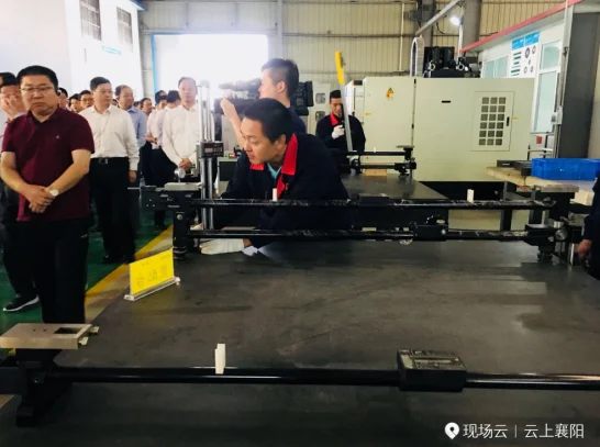 襄阳市市长携相关政府领导100多人一行视察深圳市米朗科技有限公司生产基地-湖北枣阳米朗工业园